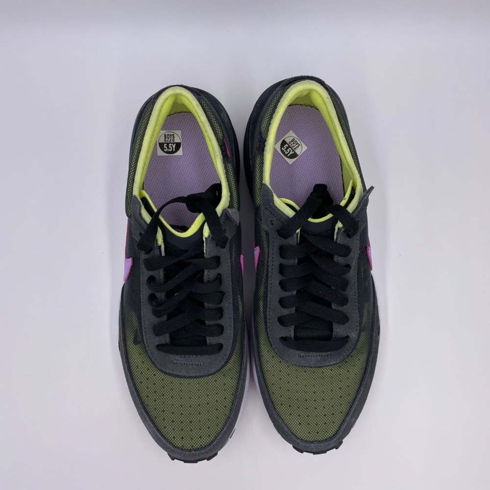 Nike Waffle One Black / Lilac / Lemon Womens Shoes - Picture 5 of 8